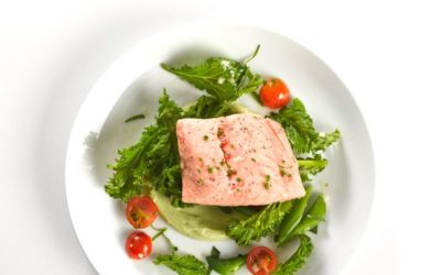 Salmon with Avocado Sauce