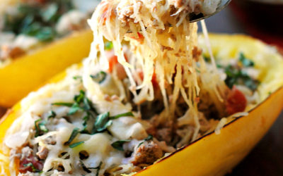 Spaghetti Squash Pizza Bowls