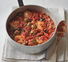 Chicken With Tomatoes, Olives and Capers